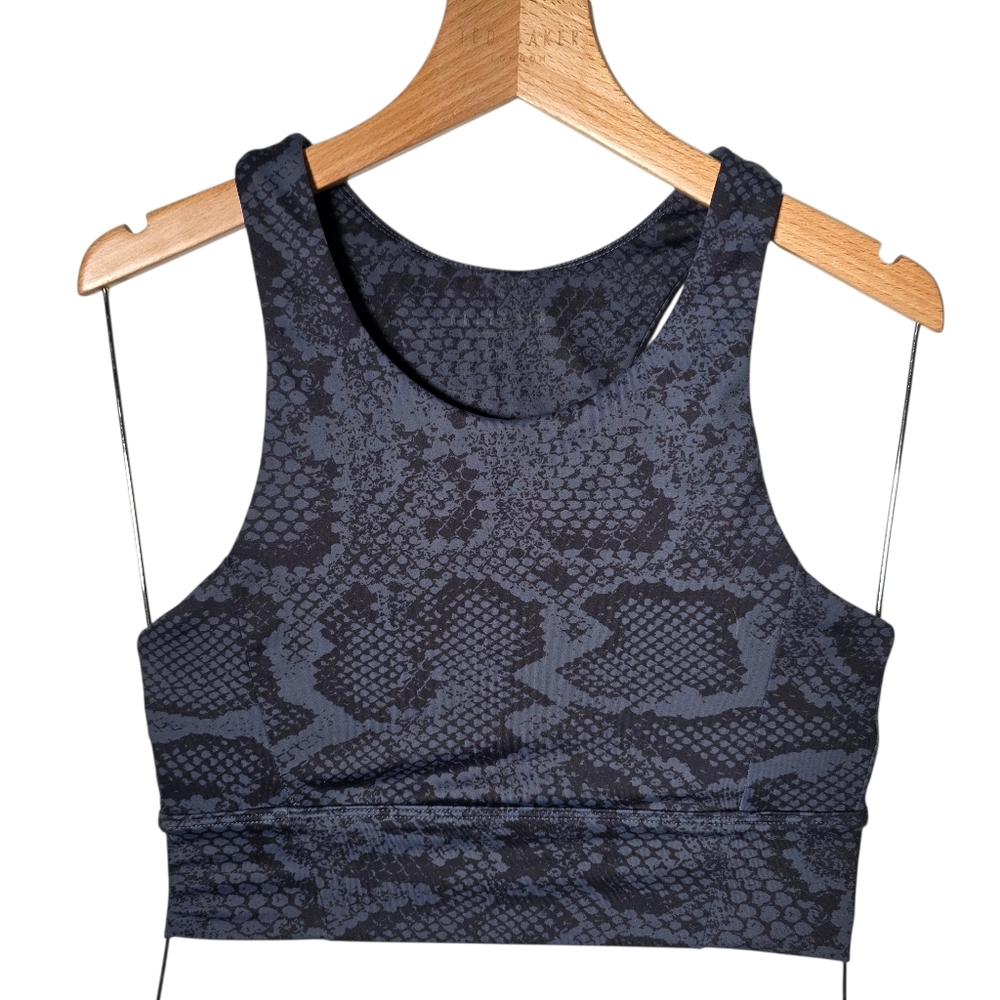 Allfenix Blue Animal Print Sports Bra Size M